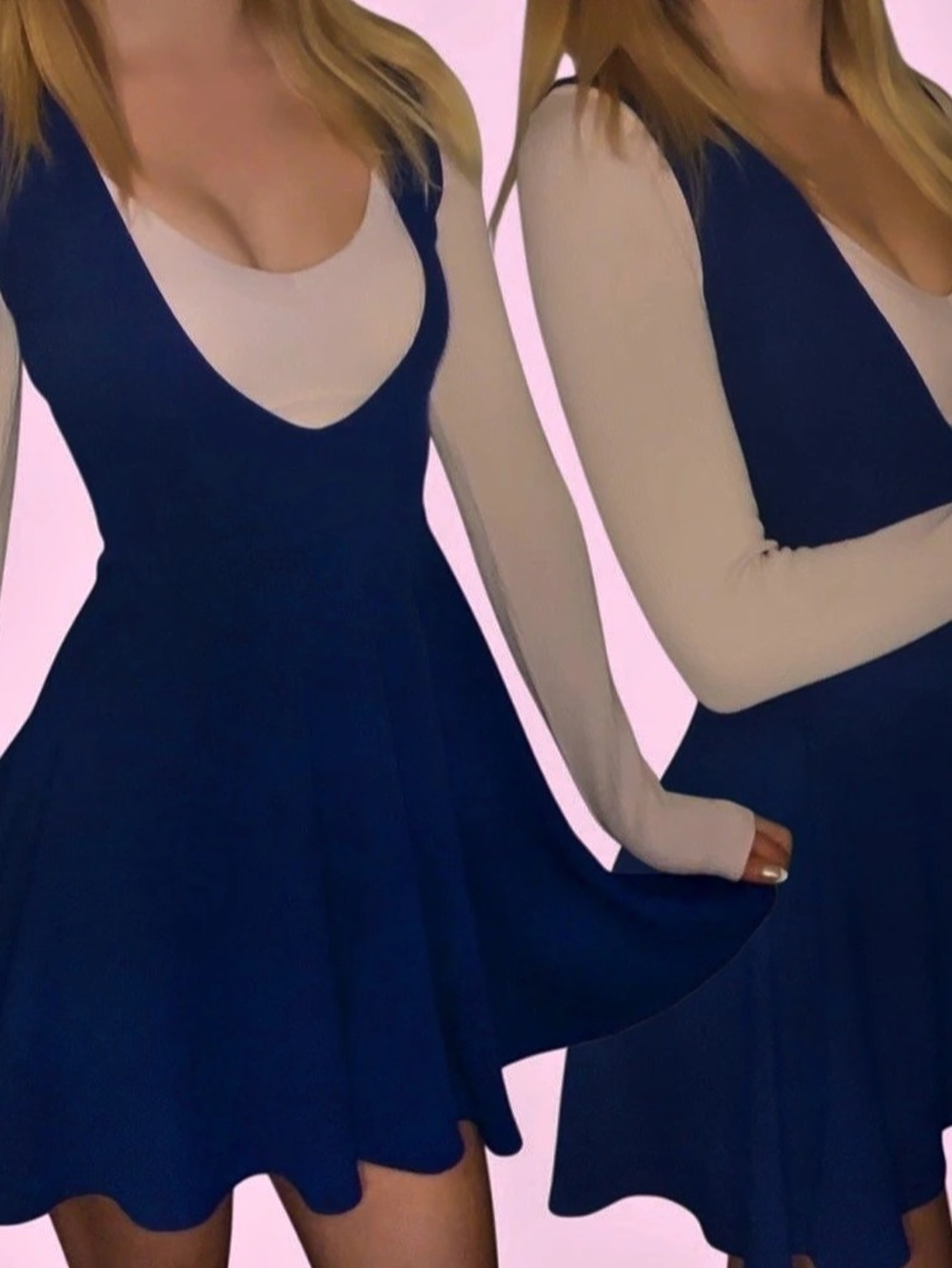 Bright Blue Mini Dress